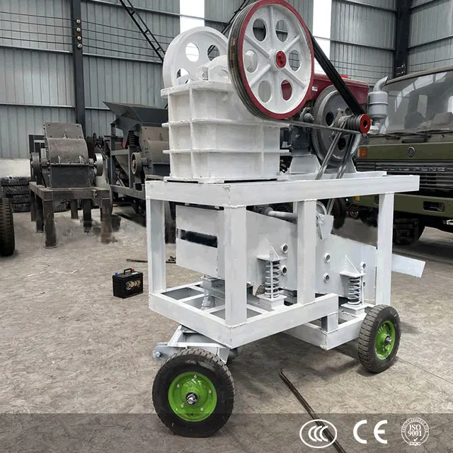 Small Diesel Engine PE150X250/PE250X400 Jaw Crusher for Stone and Ore with Core Motor & Bearing Components Supplied in China