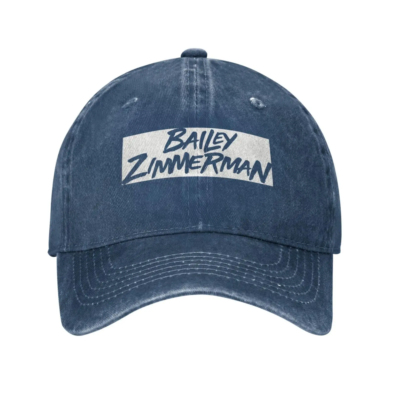 Bailey Music Zimmerman Baseball Cap Vintage Washed Denim Hat Adjustable Unisex Basic Print Sport Outdoor Cap Adjustable Hat