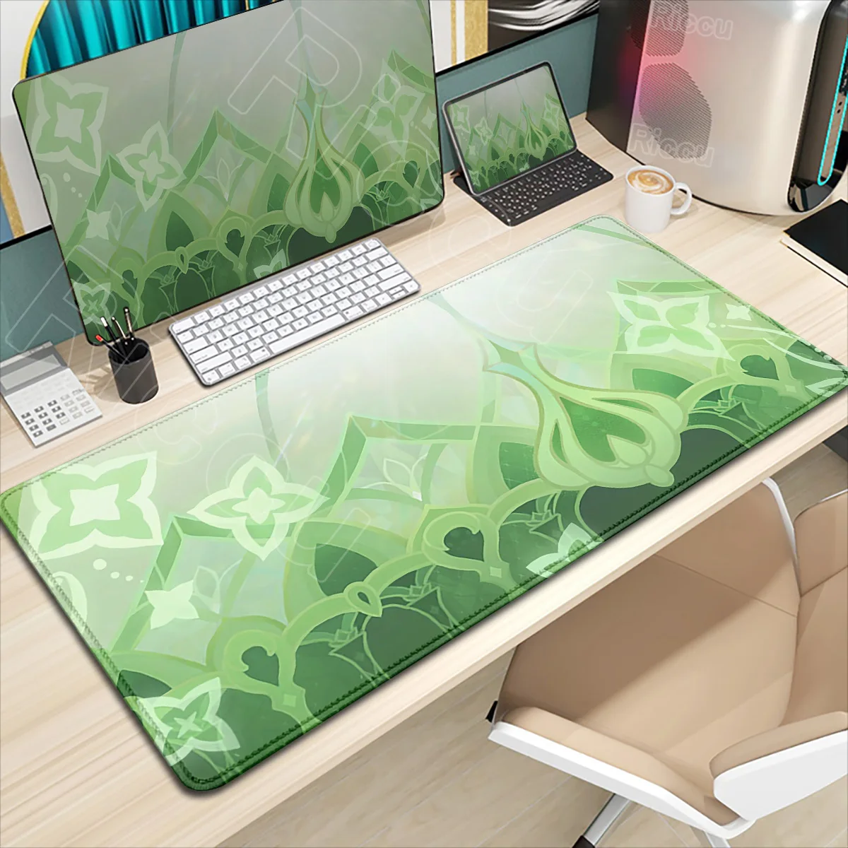 HD Printing Genshin Impact All Sumeru Character Pattern Mousepad Nahida Nilou Wanderer Laptop Gaming Mouse Pad XXL Anime DeskMat