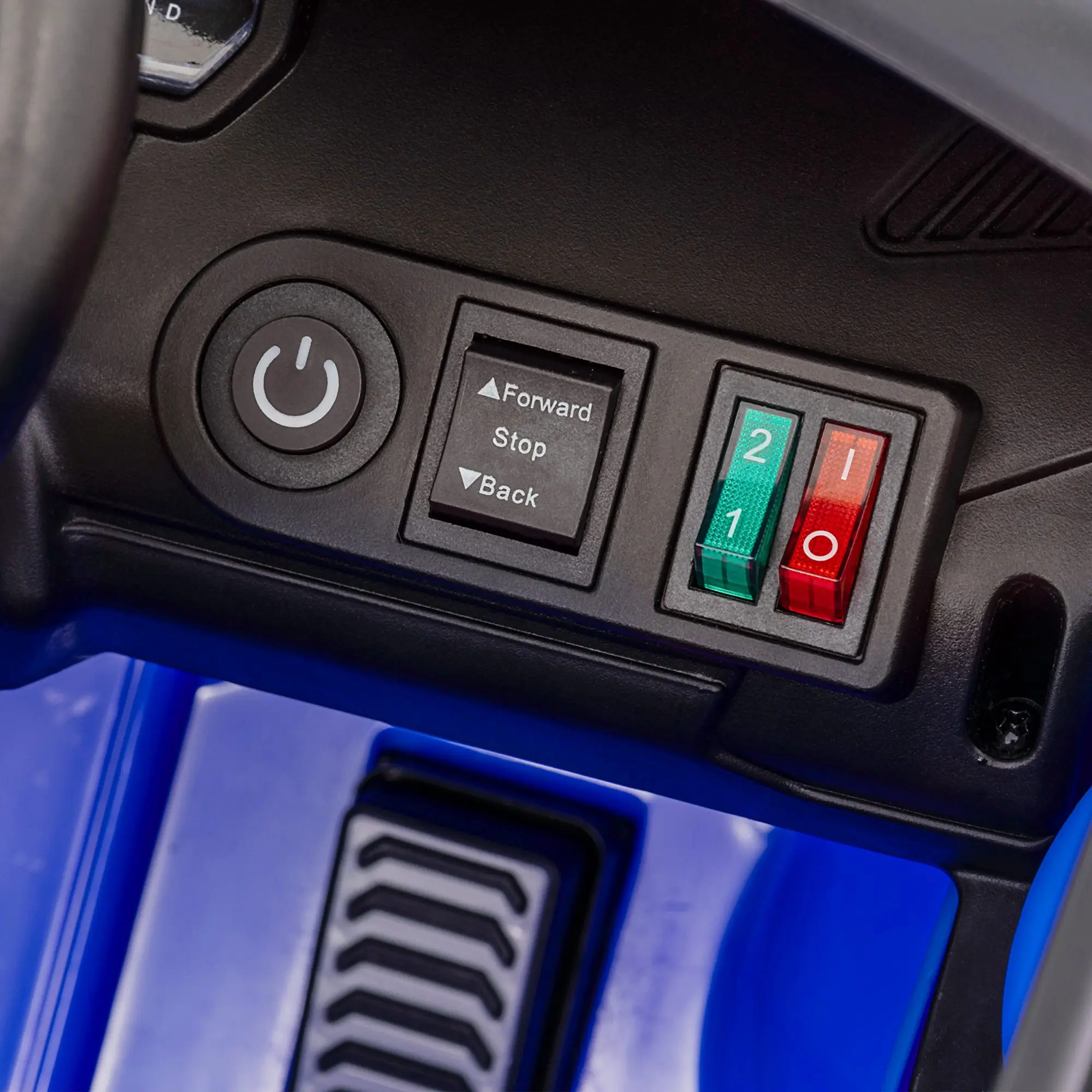 سيارة كهربائية للأطفال مرخصة 12 فولت شيفروليه سيلفرادو Ev Rst، باللون الأزرق