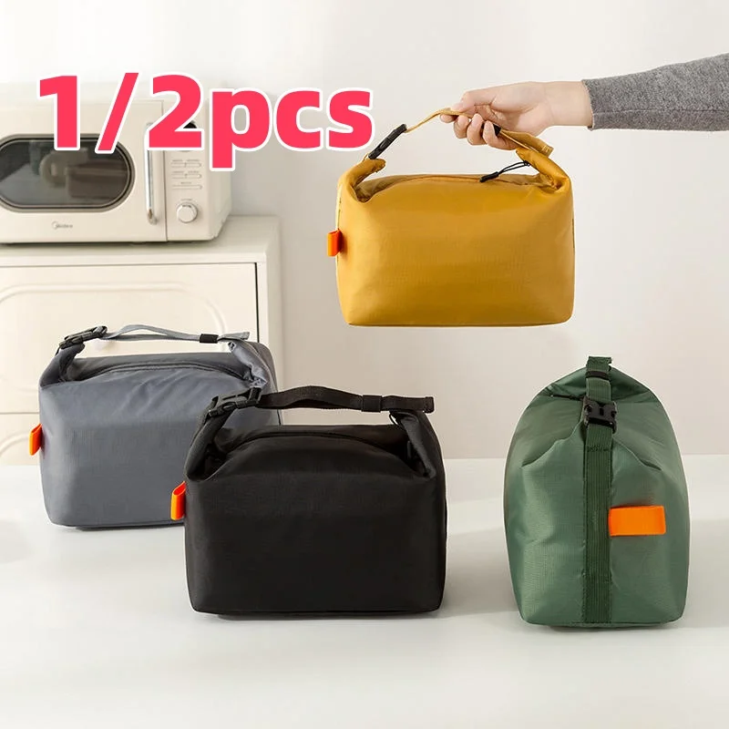 Picnic Handbag amp Reusable Lunchbox Insulated Bento Lunch Bag Aluminium Foil Liner Lunch Pack Portable Ice Bag for Food Storage