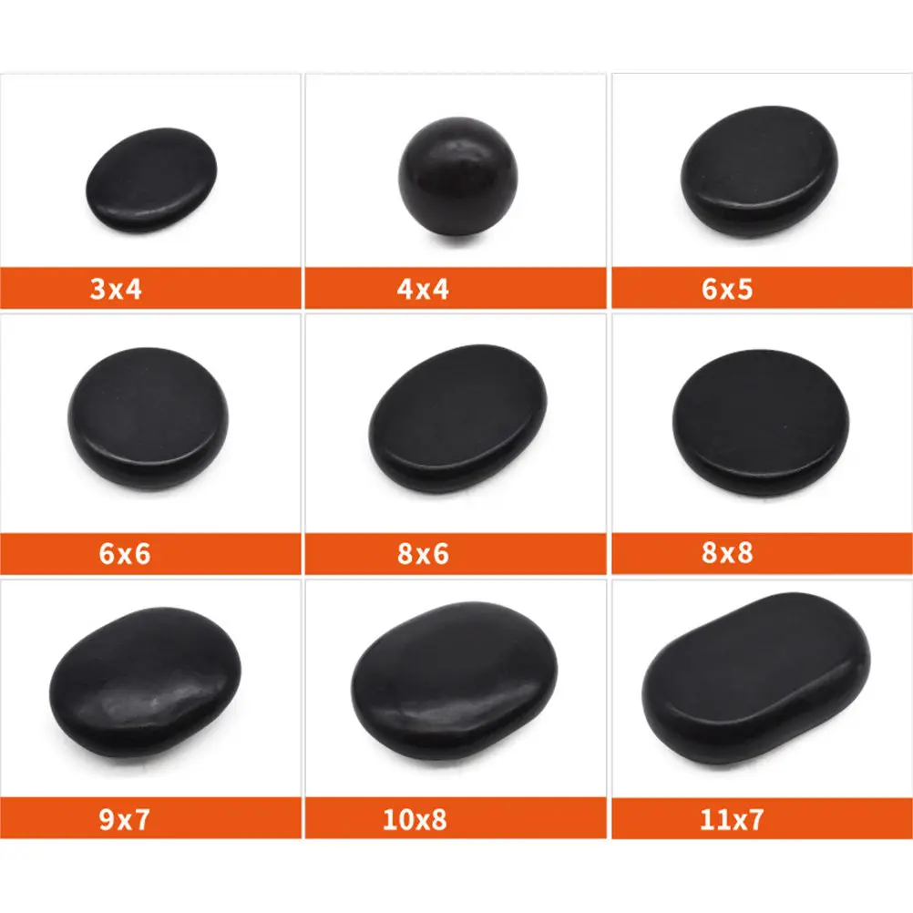 

Набор из 3 черных вулканических энергетических камней с гладкой поверхностью для массажа, спа-релаксации и снятия боли, идеально подходит для пользователей компьютеров