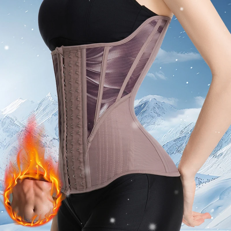 Damen Bauchkontrolle Unterbrust Sportgürtel Cincher Sanduhr Taillentrainer Body Shaper Korsett zur Gewichtsreduktion