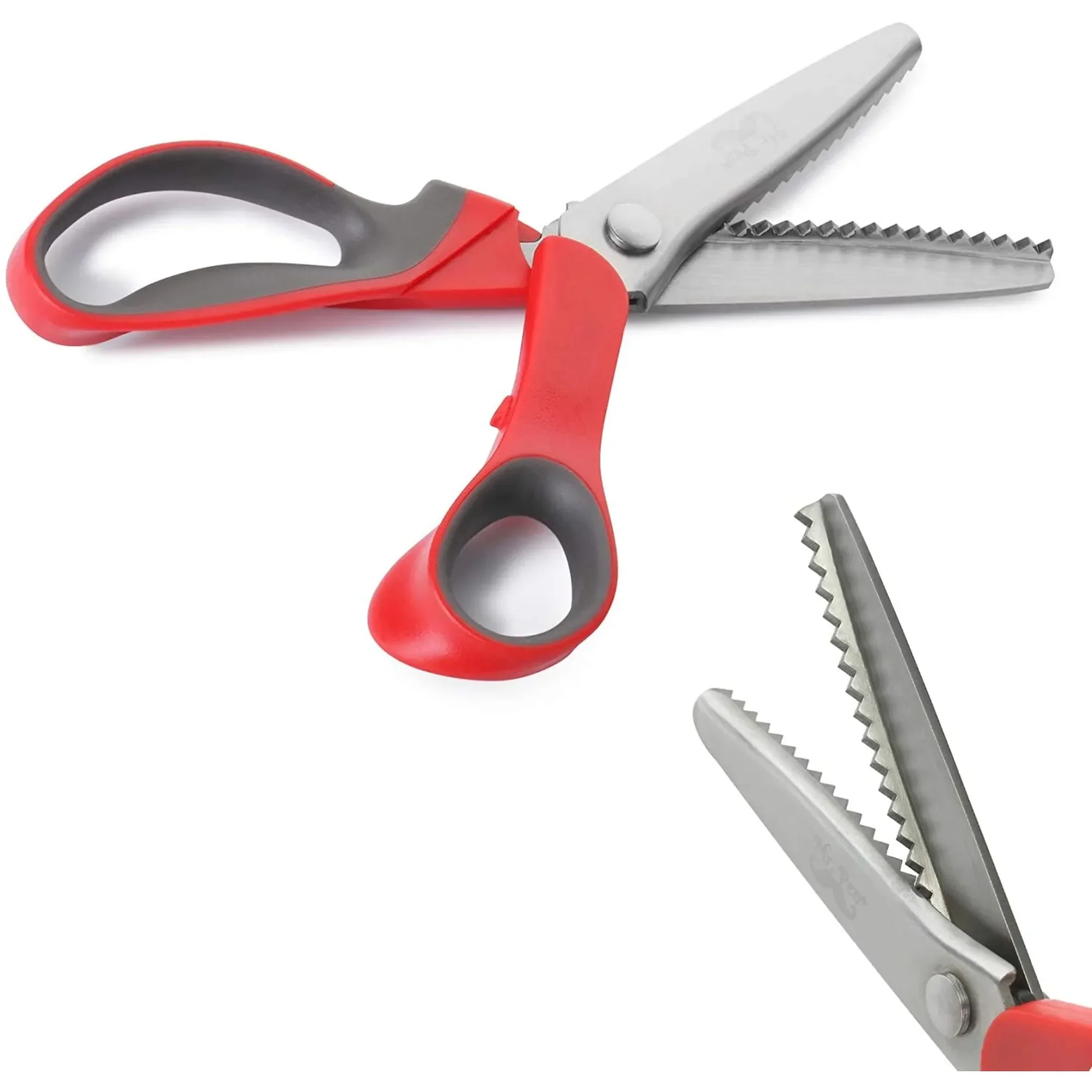 

Pen- Pinking Shears, Zig Zag Scissors, Pinking Shears for Fabric, Decorative Edge Scissors, Pinking Scissors