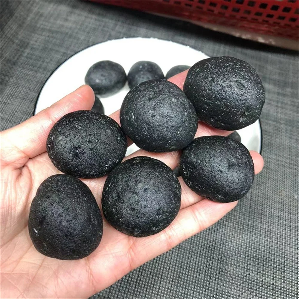 Natural Stone Meteorite Black Tektite Specimen Cosmic Power Energy Mineral Rock Crystal Lucky Health Collect Souvenir