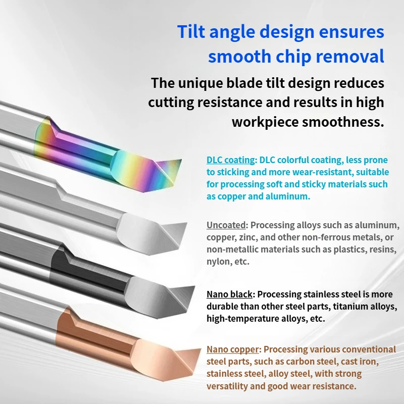 MUR Micro Inner Bore Boring Tool Carbide Small Diameter Inner Hole Boring Tool High Hardness Integral Alloy Seismic Turning Tool
