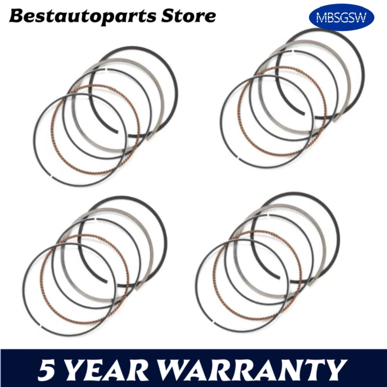 

4 Piston Ring STD For Mercedes C300 E300 W205 W213 M264 2.0 2640302100