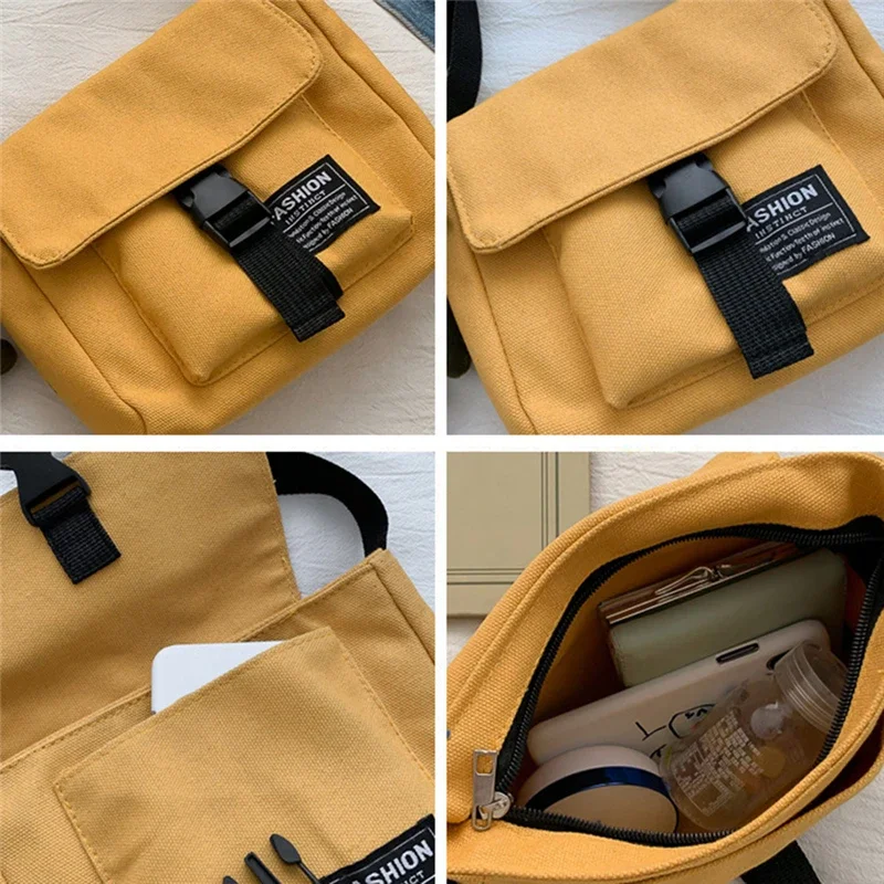 Women Canvas Bag Japan Style Girl Small bag Shoulder Bags Female Messenger Crossbody Student Bolsa Purse Phone bags сумка 가방sac view 5