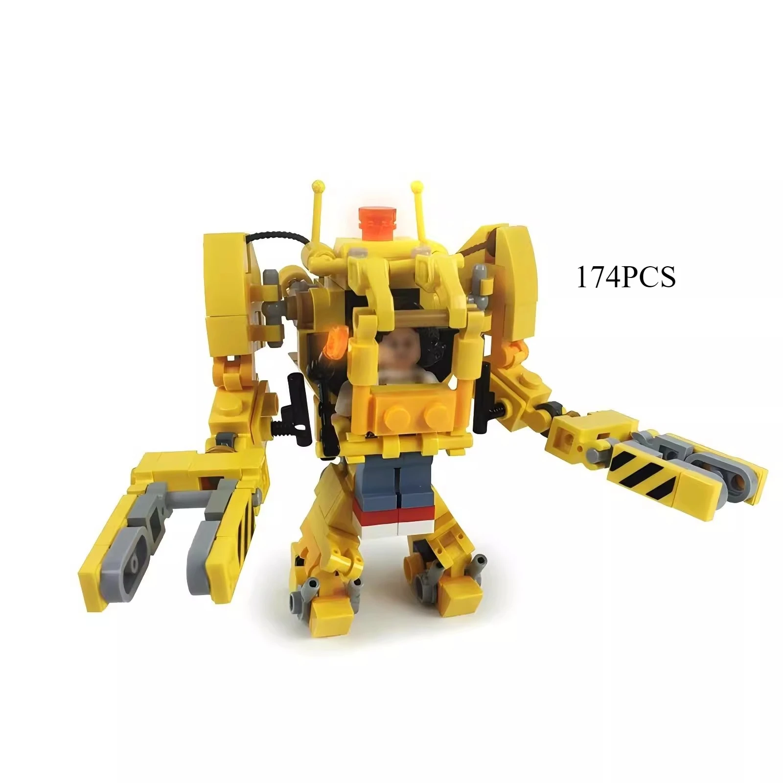 High tech robots Aliens Power Loader Building Block P-5000 Fighting Mecha Loader Mini Powered Robot Brickheadz DIY Mech Toys