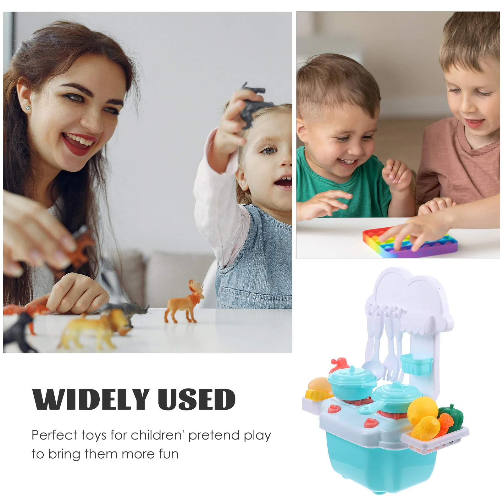 

Simulation Kitchen Tableware Toys for Kids Children Educational Kitchenware Puzzle