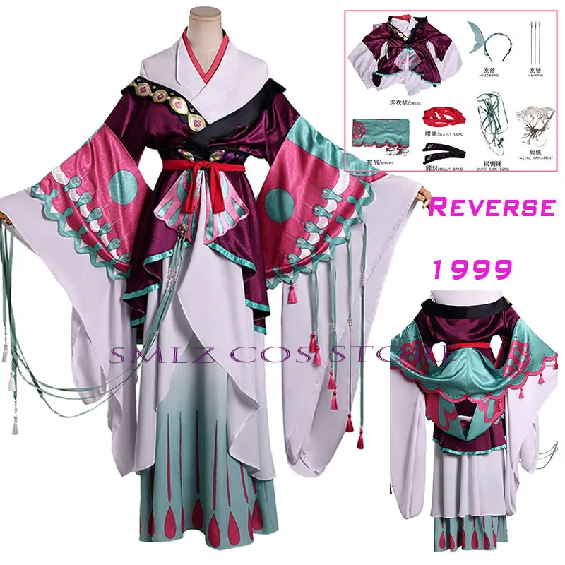 Disfraz de Campbell Cosplay Game Reverse 1999, disfraz de Hada de los Dientes, vestido colorido, accesorios, traje para fiesta, uniforme para mujer