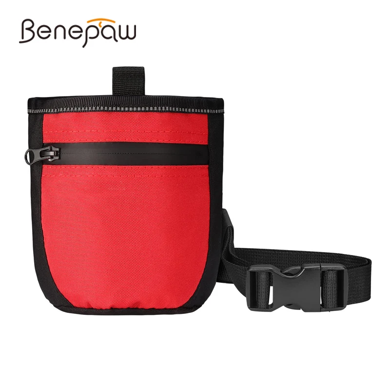 Benepaw Durable Dog Treat Pouch Training Adjustable Waistband Waterproof Pet Treat Bag Large Capacity Puppy Snack Holder