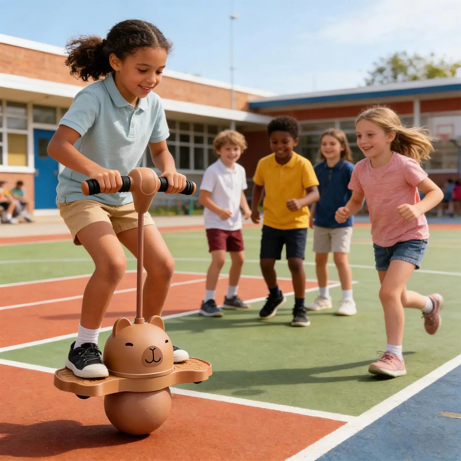 Hüpfbälle für Kinder, aufblasbares interaktives Balance-Spielzeug, Hochsprung-Spielzeug, Hüpfball für Jungen und Mädchen, Kindergarten, Grundschule