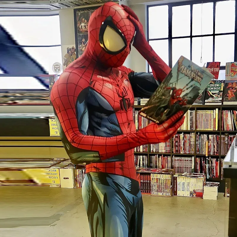 Disfraz de CyUltimate Spidey, disfraz de Halloween con estampado 3D, mono de LICRA, trajes Zentai de superhéroe, disfraces de adulto