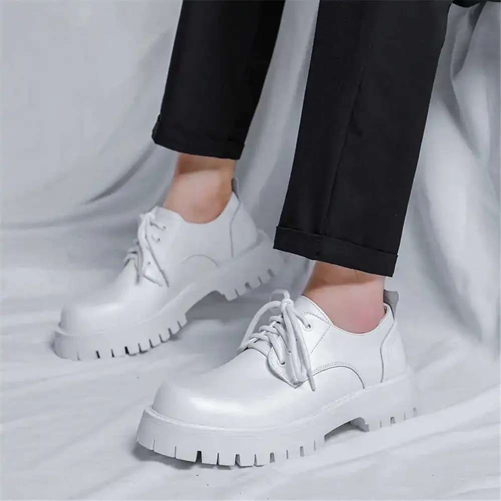 Handmade Non Slip Man Evening Dresses Heels White Shoes For Wedding College Student Sneakers Sports Visitors Loofers New In