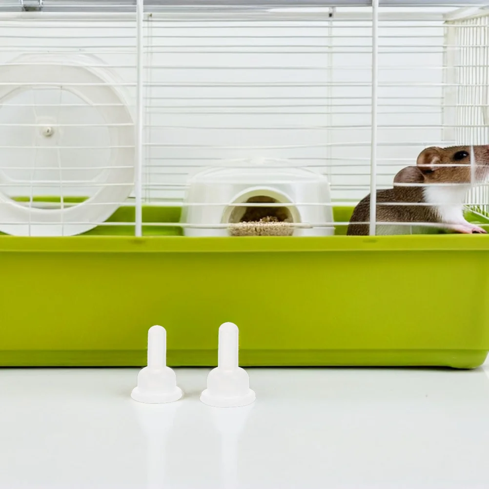 

50Pcs Silicone Pet Feeding Nipples Soft Comfortable Nursing Pacifiers for Rabbits Chinchillas Kittens Universal Fit for Various