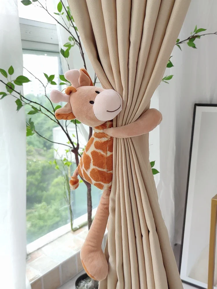 Children S Room Curtains with Decorative Curtains Cartoon Doll Curtains Cute Cloud Shaped Curtain Clips Home Curtain Straps