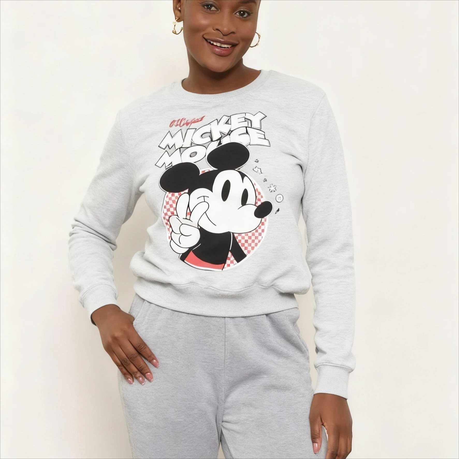 Otoño nueva sudadera con capucha para mujer Disney Vintage Mickey Mouse estampado pulóver Casual manga larga parte de arriba ropa informal moda Y2k