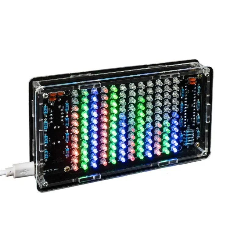 

Voice-activated in-line music spectrum display DIY electronic kit rhythm light pickup making welding exercise