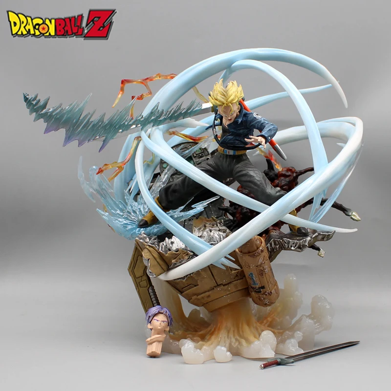 25 cm Anime Dragon Ball Z Trunks Figur Kopf Und Hand Austauschbare Torankusu Action Figure Super
