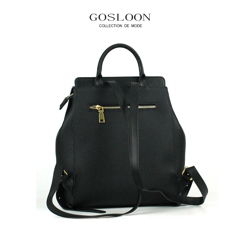 GOSLOON-Luxury Brand Handbags Women\'s High Quality New Travel Casual Retro Ladies Backpack Handbags Leather Bags GOSLOON-H40