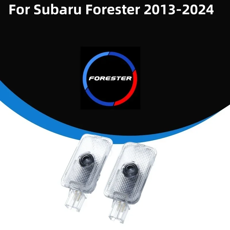 

2pcs Car Wireless Door LED Welcome Courtesy Shadow Projector Lamp Logo Light For Subaru Forester 2013-2023 2024 Car Accessory