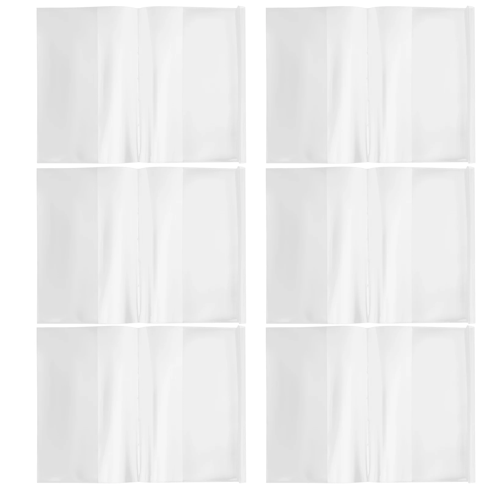 10 قطع من الغطاء الواقي للكتاب الشفاف، غلاف مقاوم للماء قابل لإعادة الاستخدام للغلاف الورقي، غلاف كتاب للوازم المدرسية للطلاب #4