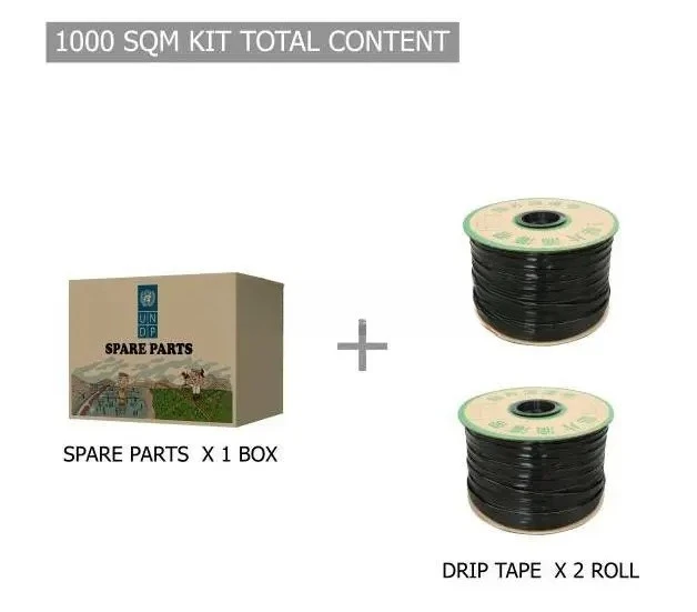 2025 고품질 1000m² 드롭 관개 DIY 키트 (농장용 자동 점적 관개 시스템)