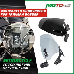 41MM/47MM Fork For Triumph Bobber Classic Flyscreen Motorcycle Front Windscreen Screen Protection Rotatable stand