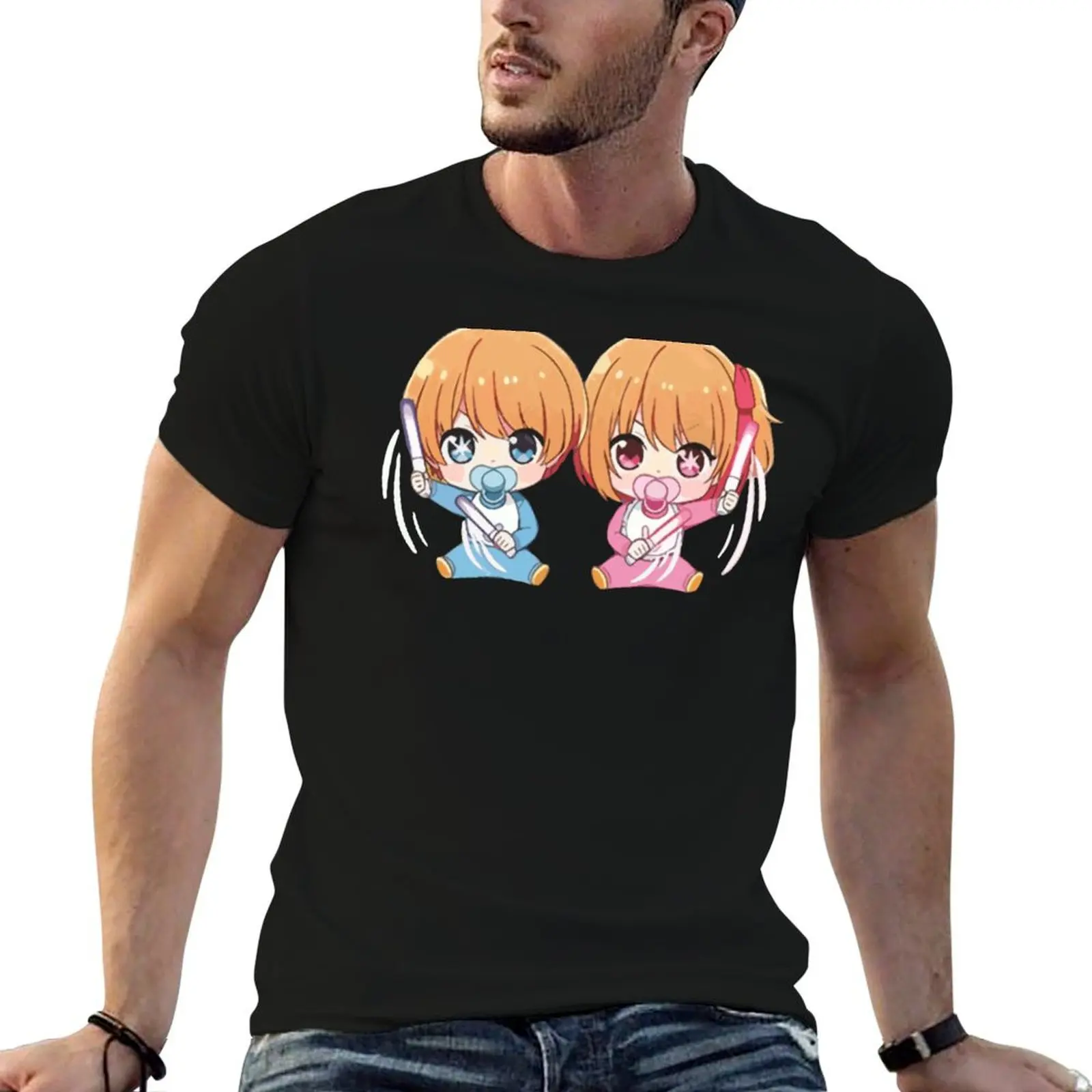 Camiseta hombre estampada para gráfico My Ruby Hoshino camiseta no oshi ko Aqua Child Baby camisas Idols camisa Chibi t