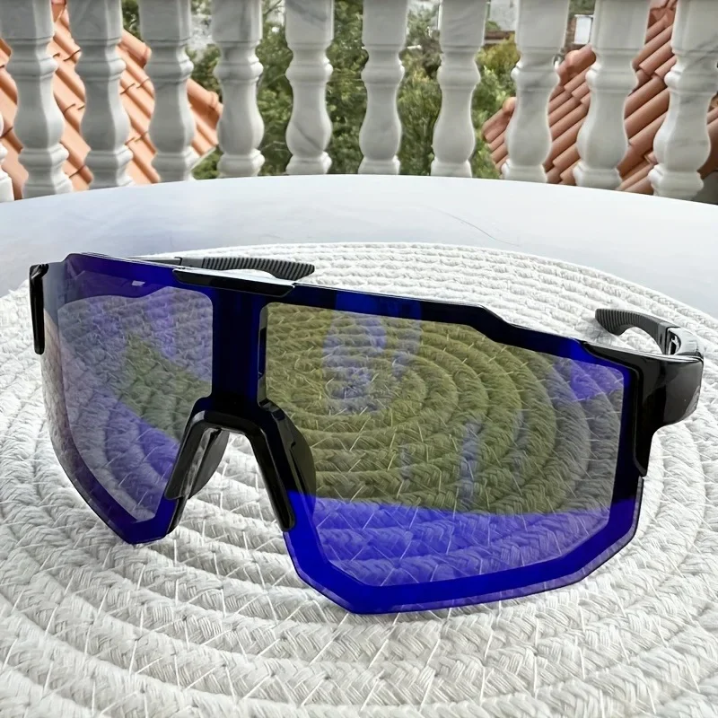 2 قطعة إطار كبير قطعة واحدة دراجة هوائية جبلية ركوب الدراجات النظارات الشمسية موضة الرياضة في الهواء الطلق تسلق حماية العين نظارات شمسية المد #2