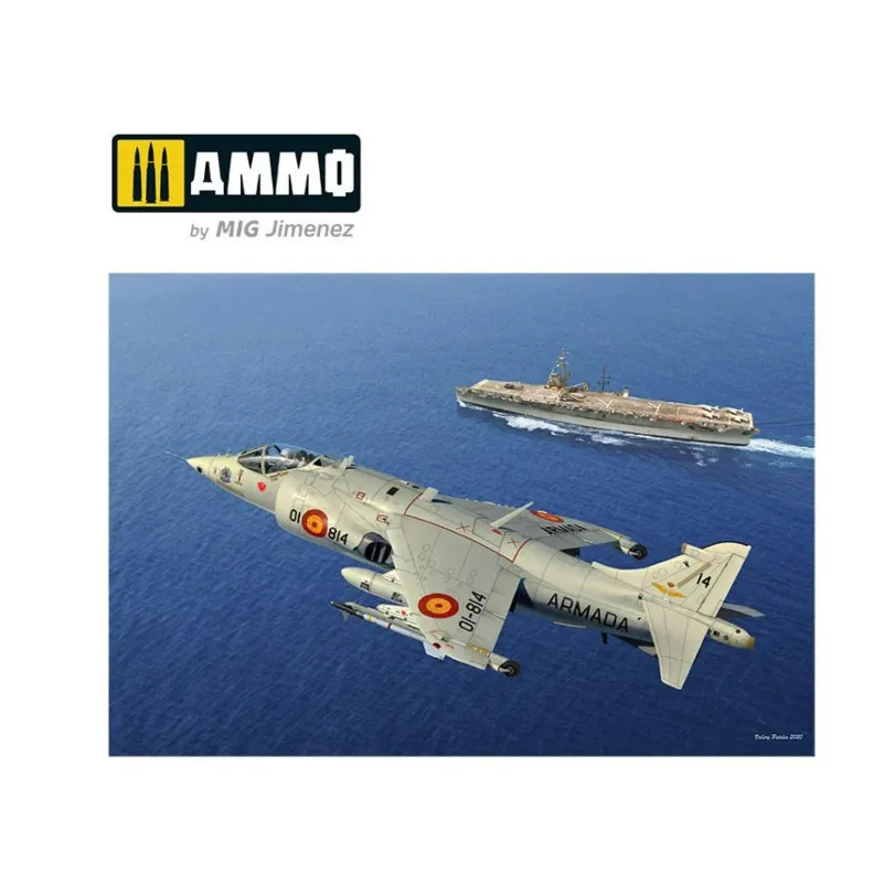 KINETIC Assemble Plastic Model Kit K8505 1/48 Harrier AV-8S Matador-Spanish, American, British Versions
