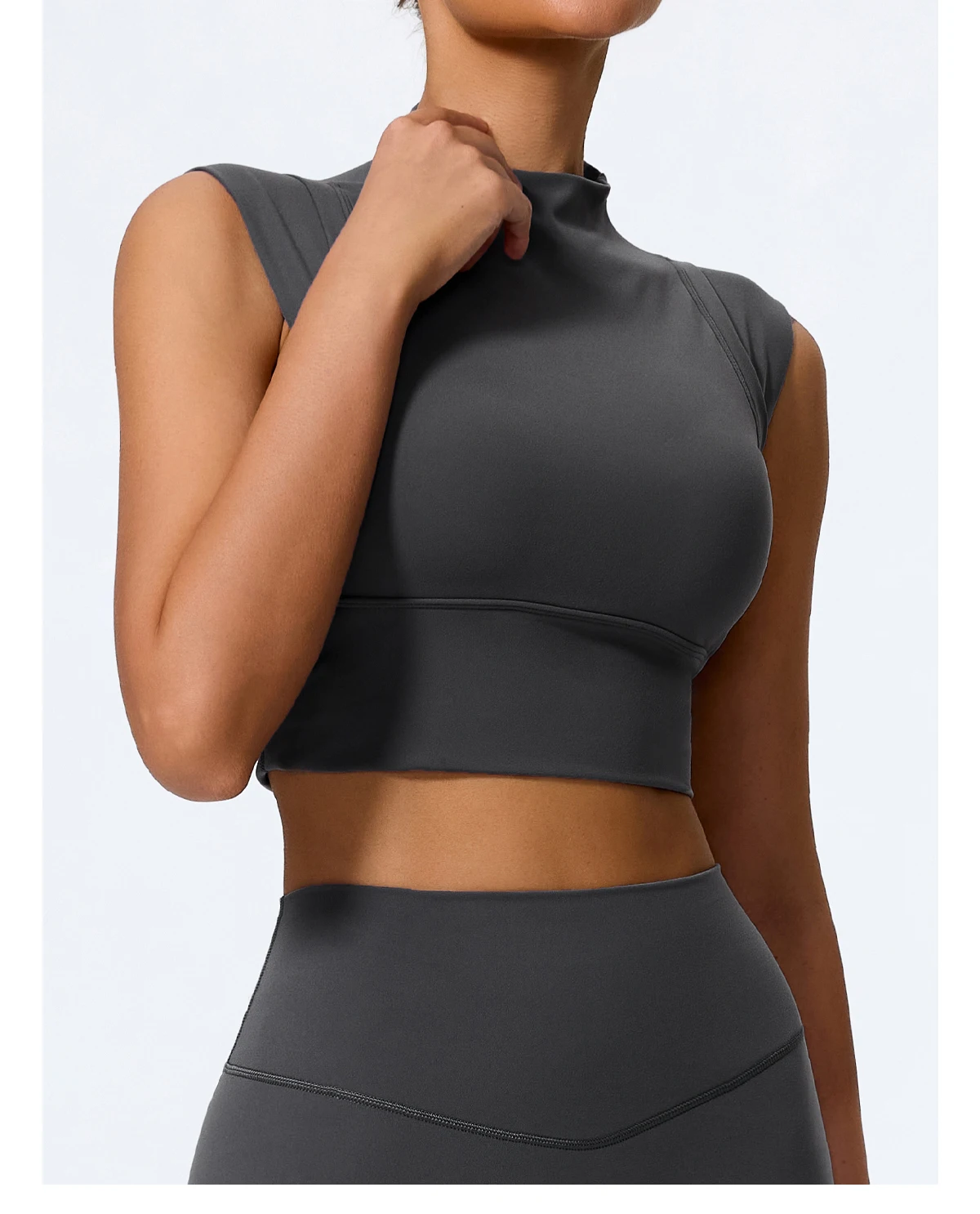 High Impact Gym Top Weibliche Push-Up Sport-Bh Yoga Kleidung Sport Weste Frauen Workout Crop Top Weibliche Stoßfest Büstenhalter Frauen – Detail 25