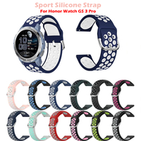 22MM Sport Silicone Strap For Honor Watch GS Pro Band Replacement Bracelet For Huawei Honor Watch GS3Pro Accessories Correa