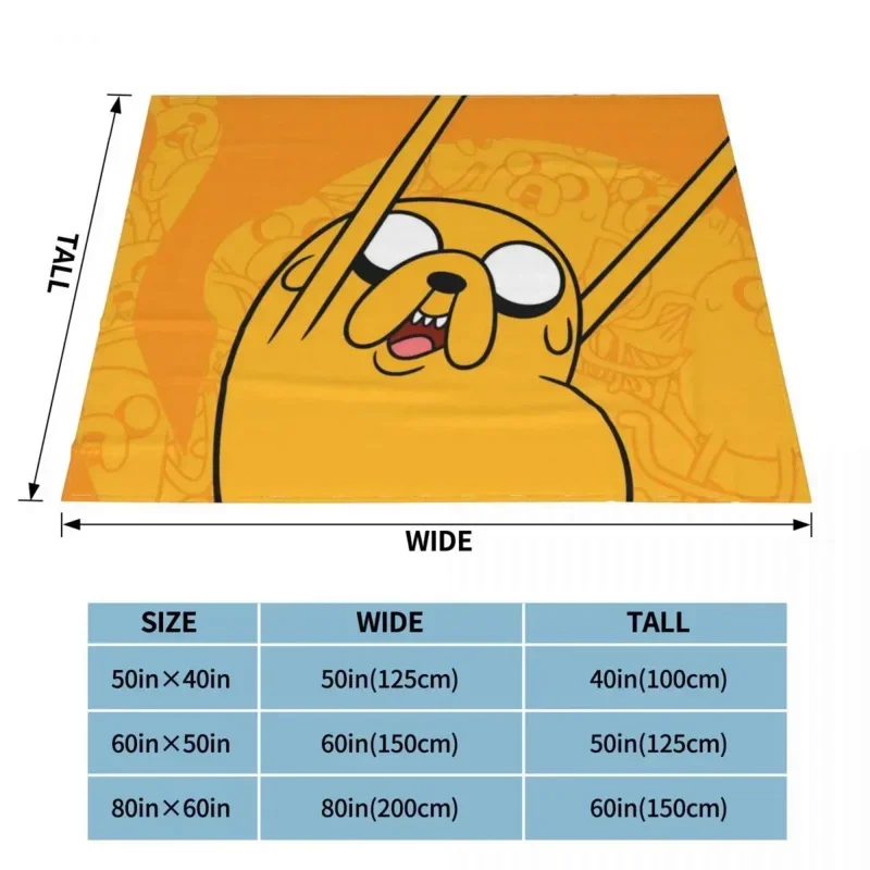 With Finn and Jake Prince Gumball Funny Animation Blanket Flannel Dog Cozy Soft FLeece Bedspread