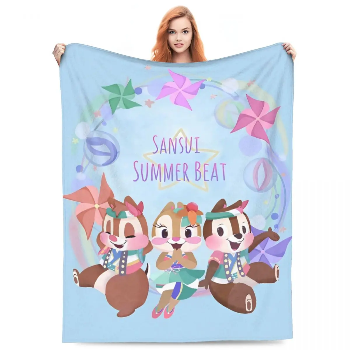 Chip Dale   Blankets Soft Warm Street Trend Bedding Throws For Outdoor Travel Office Picnic Flannel Bedspread Bed Cover