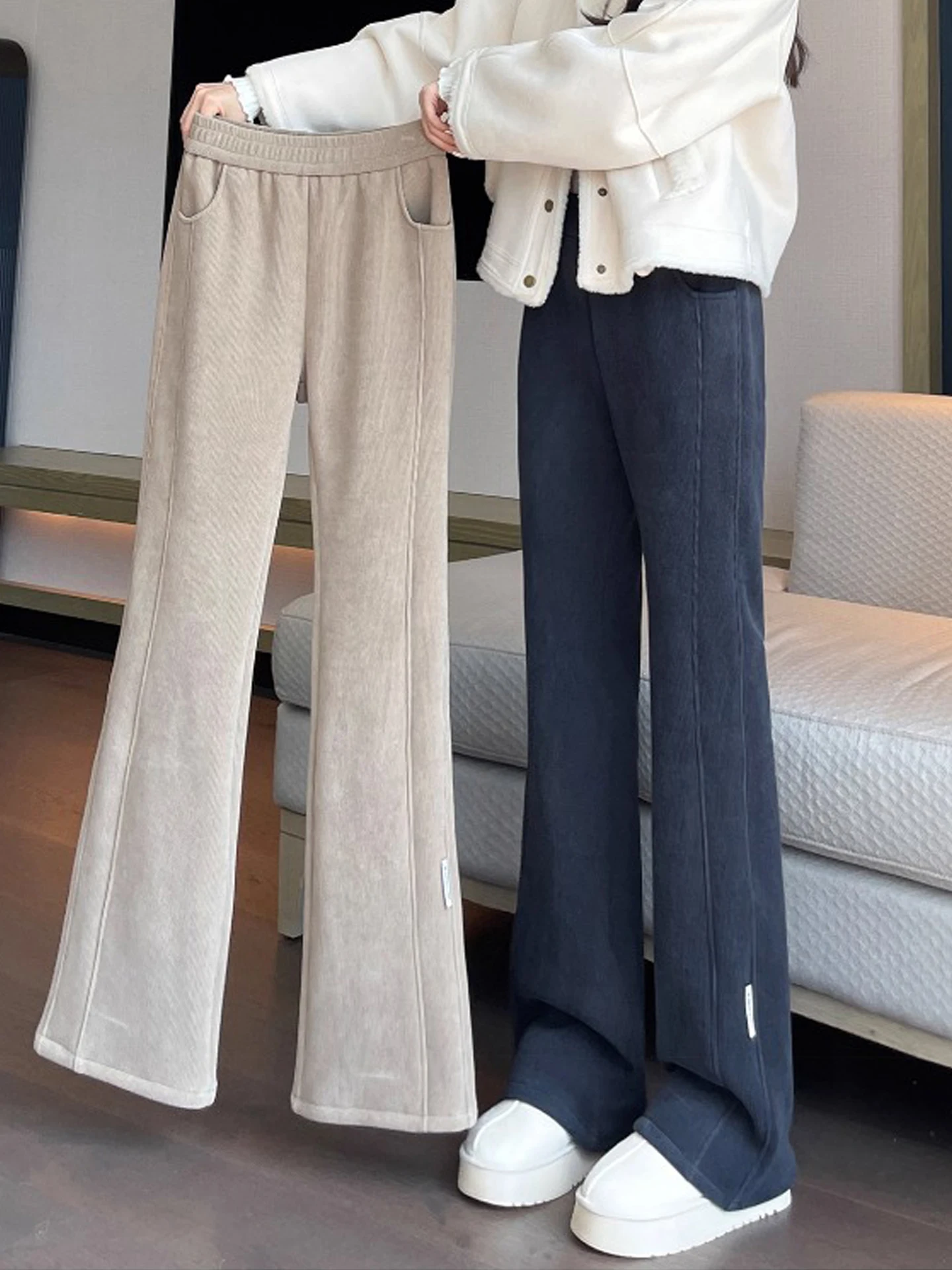Lamb Velvet Thickened Women's  - Corduroy Pant Warm ulasan dan harga