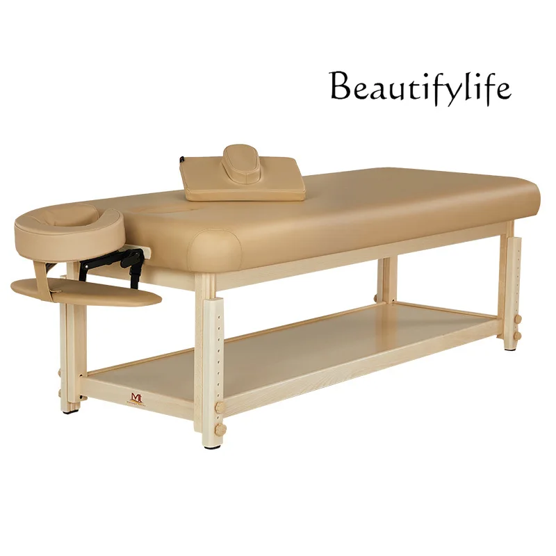 

Solid Wood Massage Couch Facial Bed Massage Bed Household Beauty Salon Physiotherapy Solid Wood Ridge Bed