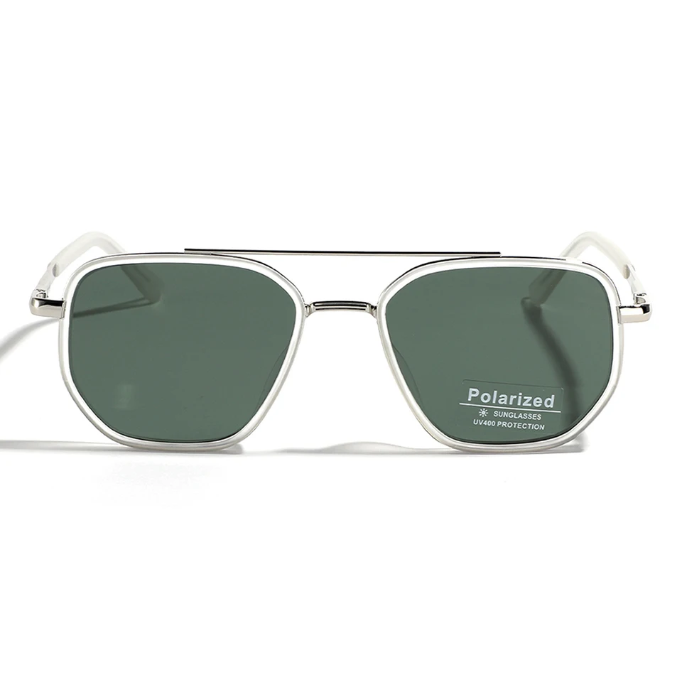Peekaboo TR90 polarized sunglasses men retro style metal  display picture 2