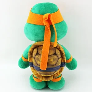 Teenage Mutant Ninja Turtles Puppenpeluche für Kinder, Kawaii Spielzeug, Teenager Turtles, Anime -Spielzeuggeschenke, 25 cm, Raphael, Michelangelo 10 Hauptverkäufe Leonardo DiCaprio Puppe - №1