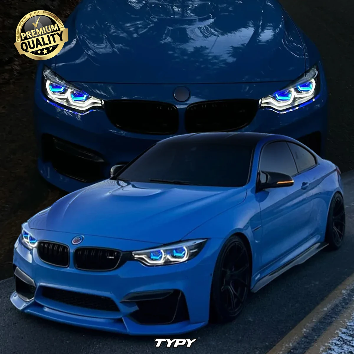 

Автомобильные фары TYPY для BMW 4 серии F32 F36, фары 2013-2019, светодиодные фары для проектора, дневные ходовые огни, автомобильные аксессуары
