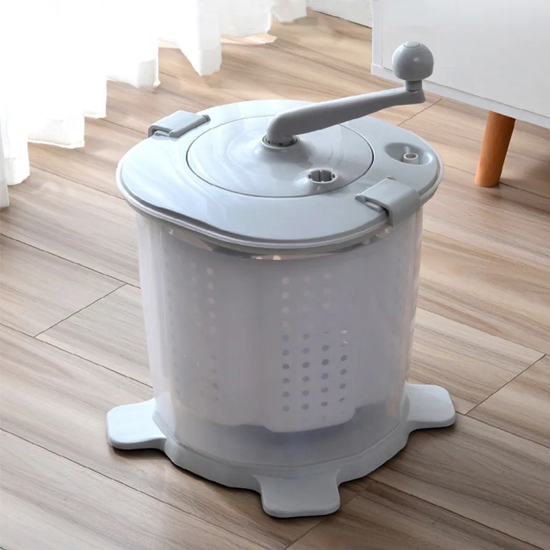 Manual water addition Hand-cranked washing machine Dehydration drying bucket Foot pedal balance Student dormitory Elution all-in