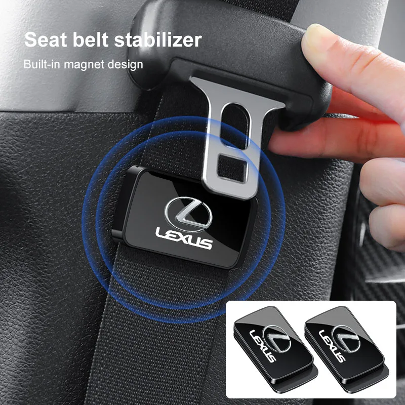 

Car Sticker 1/2pcs Car Interior Supplies Seat Belt Holder Stabilizer Accessories For Lexus CT200H ES250 ES300H IS250 IS200 GS300