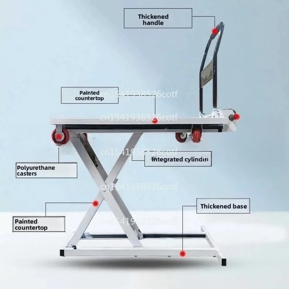 

Электрическая складная тележка-платформа из нержавеющей стали с функцией вилочного погрузчика для малого бизнеса и домашнего использования