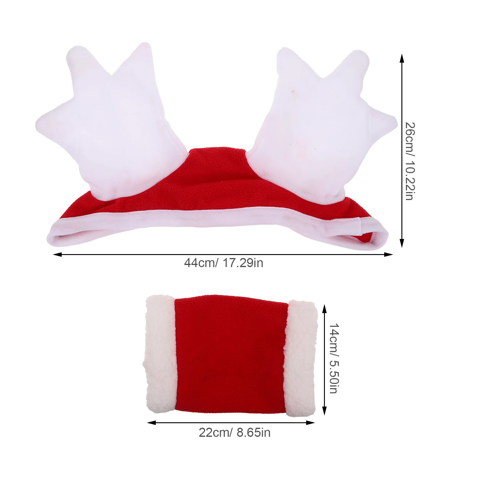 1 مجموعة 1 مجموعة عيد الميلاد الحصان زي الملحقات قبعة الساق يغطي عطلة موكب الاحتفال عيد الميلاد ديكور حفلات الحصان حماية والعتاد #4