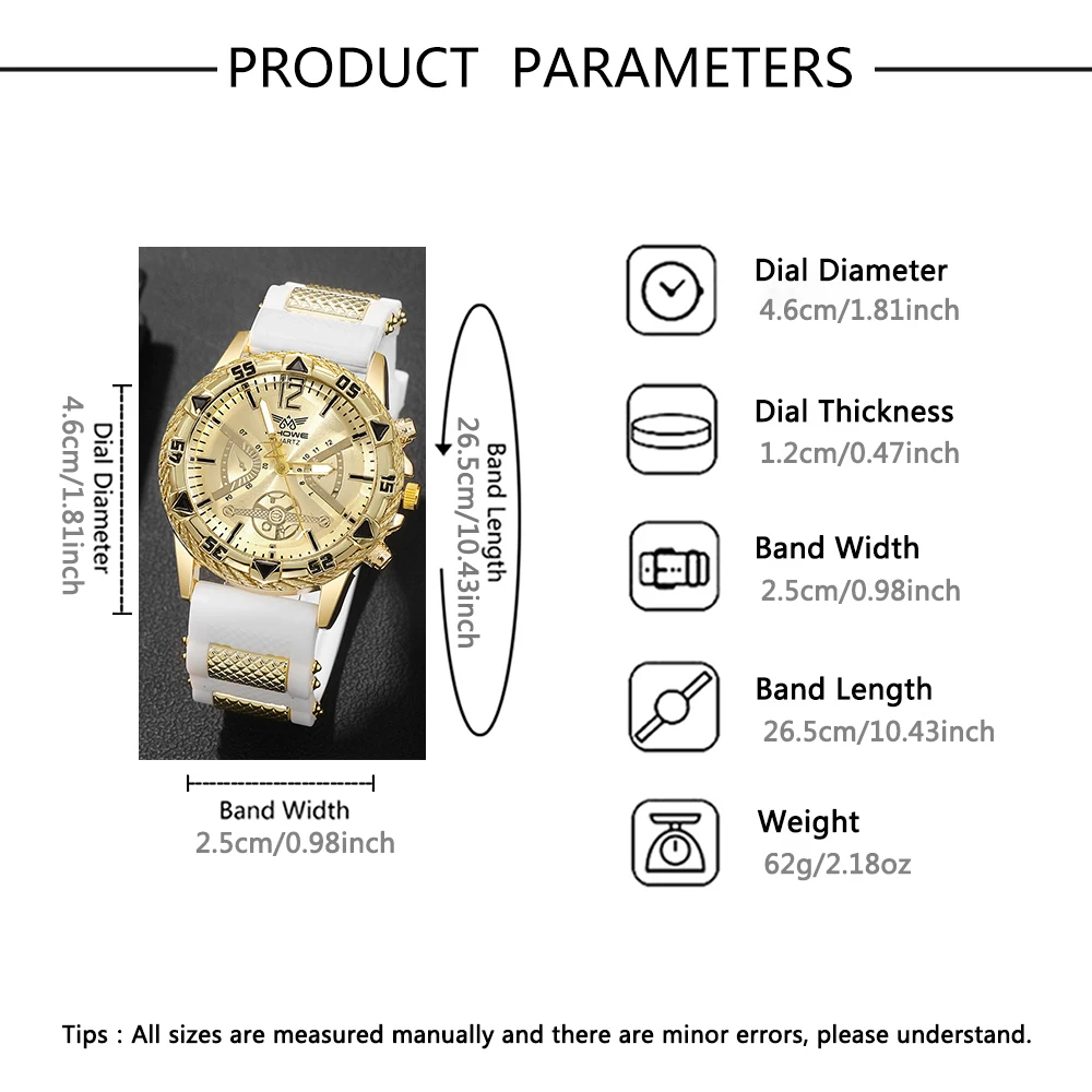 Набор силиконовых мужских часов с дизайном головы льва, удобные аксессуары для наручных часов для активных мужчин