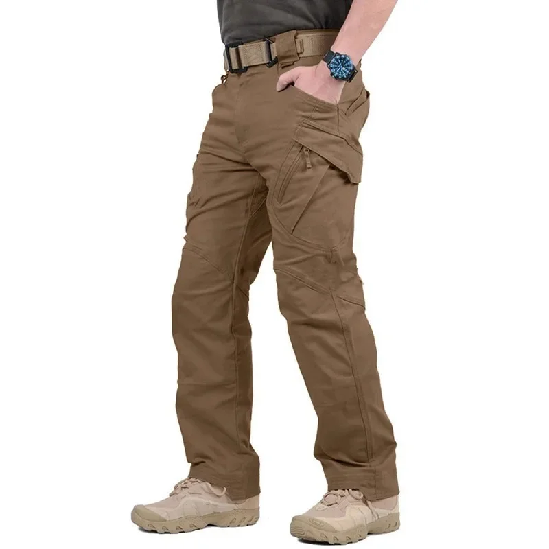 

Men's Multi Pockets Tactical Army Fan Pants Training Overalls Male Outdoor Climbing Camping Combat Military Cargo Trousers