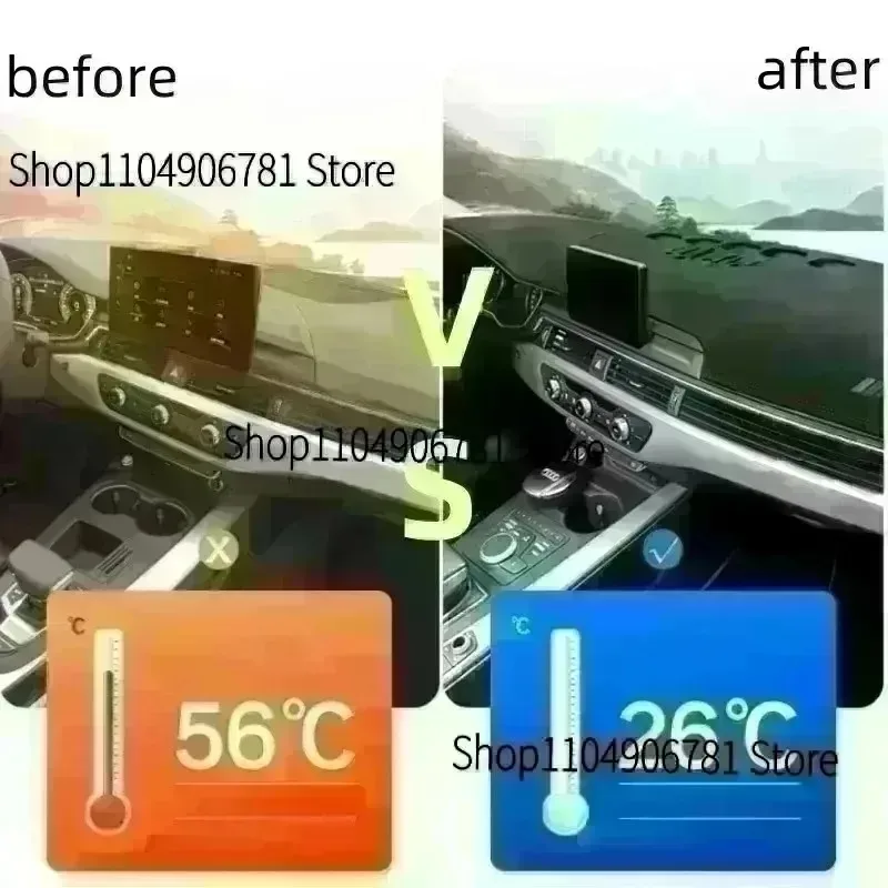 ل EXEED C-DM اومودا 9 2024-2025 سيارة داش حصيرة داشمات لوحة حصيرة غطاء الشمس الظل داش غطاء لوحي اكسسوارات السجاد #6