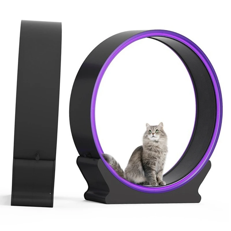 ABS Interactive Anti-depression Pet Tread Exercise Wheel: Funny Small Size Cat Dog Treadmill Loader for Pet Supplies