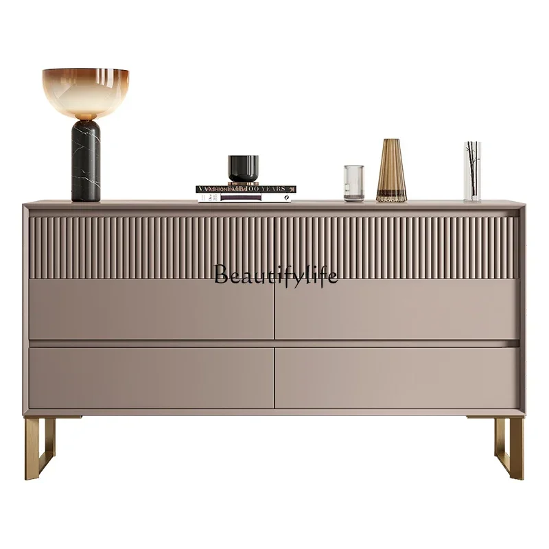 

FG10Solid wood light luxury entrance chest modern simple storage cabinet villa entry